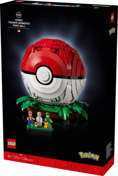 Klocki Pokemon 72154 Kultowy Pokéball z Trenerami LEGO