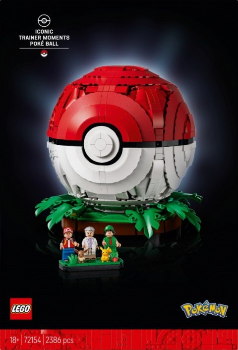 Klocki Pokemon 72154 Kultowy Pokéball z Trenerami LEGO
