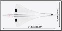 Klocki Samolot Concorde G-BBDG 518 elementów Cobi Klocki