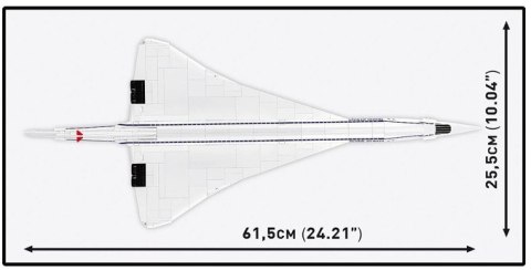 Klocki Samolot Concorde G-BBDG 518 elementów Cobi Klocki