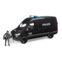 Pojazd MB Sprinter Police z figurką policjantem BRUDER