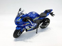 Motocykl MSZ 1/12 Suzuki GSX-R1000 niebieski Pulio