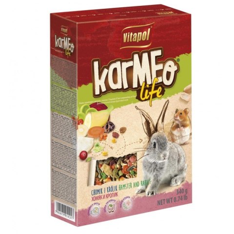 KARMEO LIFE OWOCOWO - WARZYWNY DLA CHOMIKA I KRÓLIKA 340g