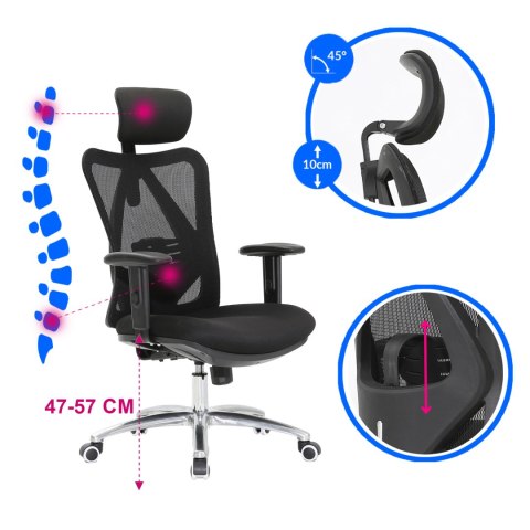 Fotel ergonomiczny ANGEL biurowy obrotowy Europa 2.0