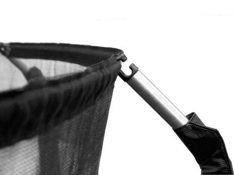 Trampolina Ogrodowa 244 cm / 8 FT Maxy Comfort Czarna Z Wewnętrzną Siatką