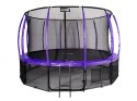 Trampolina Ogrodowa Jumpi 435cm/14FT Maxy Comfort Plus Fioletowa Z Wewnętrzną Siatką