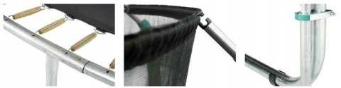 Trampolina Ogrodowa Jumpi 487cm/16FT Maxy Comfort Niebieska Z Wewnętrzną Siatką