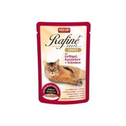 ANIMONDA Rafiné Soupé Adult saszetka z drobiem królikiem i szynką sos 100 g