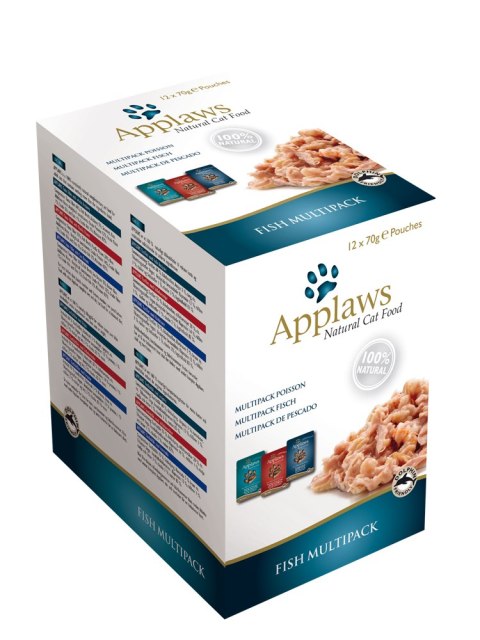 APPLAWS Fish Multipack (mix rybny saszetek w rosole) 12x70g [8015]