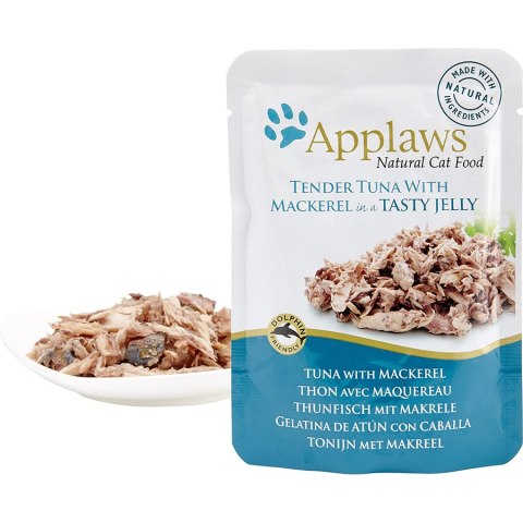 APPLAWS Saszetka Tuńczyk i Makrela w Galaretce [8255] 70g