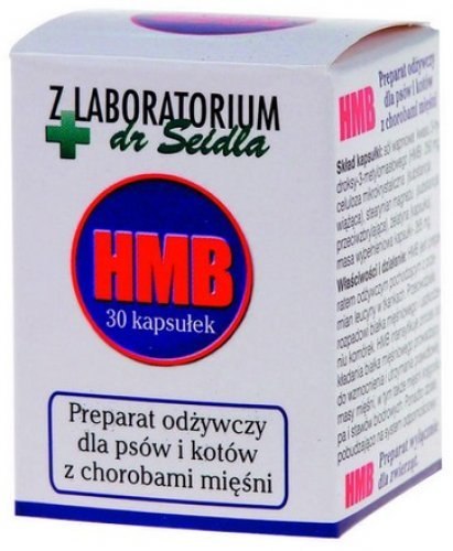 DR SEIDEL HMB preparat odżywczy dla psów i kotów + 20% gratis 30 kap