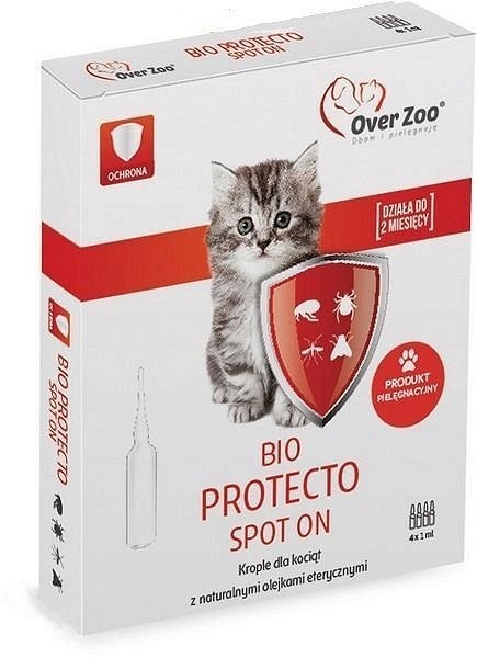 OVERZOO Bio Protecto Spot On krople dla kociąt 4x1ml