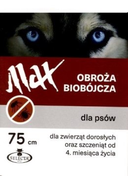 SELECTA Obroża biobójcza Max 75 cm brązowa