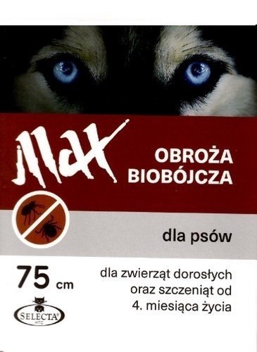 SELECTA Obroża biobójcza Max 75 cm brązowa