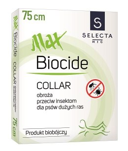 SELECTA Obroża biobójcza MaxBIOCIDE 75cm brązowa