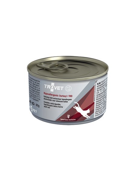 TROVET TRD Hypoallergenic Turkey puszka 85g kot