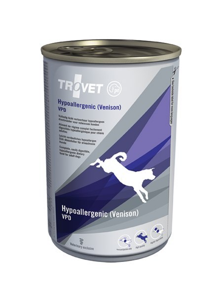 TROVET VPD Hypoallergenic Venison puszka 400g pies