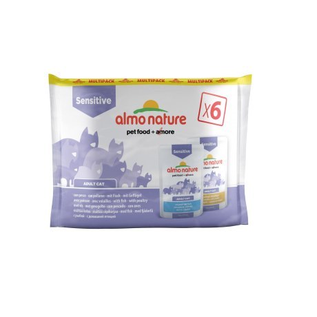 ALMO NATURE FUNCTIONAL Multipack Sensitive (3*ryba, 3*drób) 6x70 g