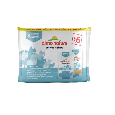 ALMO NATURE FUNCTIONAL Multipack Urinary Support (3*rybą , 3*kurczak) 6x70 g