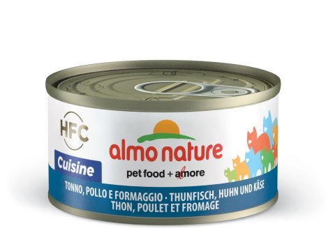 ALMO NATURE HFC Cuisine - tuńczyk, kurczak i ser 70 g