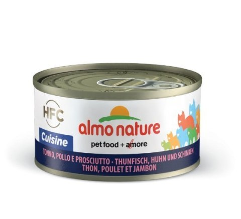 ALMO NATURE HFC Cuisine - tuńczyk, kurczak i szynka 70 g