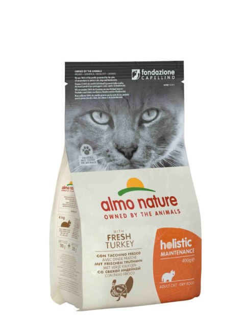 ALMO NATURE HOLISTIC Adult z indykiem 400 g