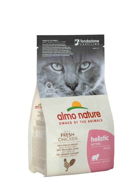 ALMO NATURE HOLISTIC Kitten z kurczakiem 400 g