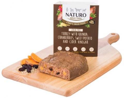 NATURO CHEF'S SELECTION INDYK z komosą ryżową, żurawiną, słodkim ziemniakiem i octem jabłkowym 150 g