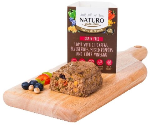 NATURO CHEF'S SELECTION JAGNIĘCINA z ciecierzycą, jagodami, mieszanką papryk i octem jabłkowym 150 g