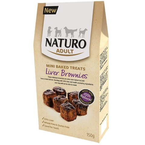 NATURO MINI TREATS - BROWNIES - wątróbka 150 g