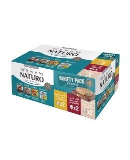NATURO VARIETY 6 Pack: 2 kurczak z ryżem i warzywami, 2 jagnięcina z ryżem i warzywami, 2 x indyk z ryżem i warzywami 6x400g