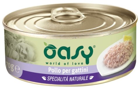 OASY NATURAL Puszka Kitten kurczak 70 g