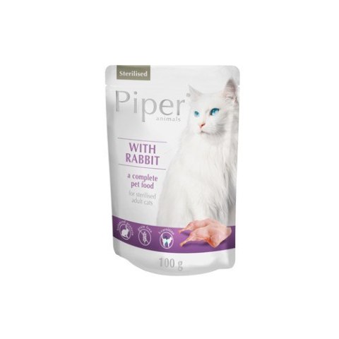 PIPER dla kota STERILISED Z KRÓLIKIEM 100g