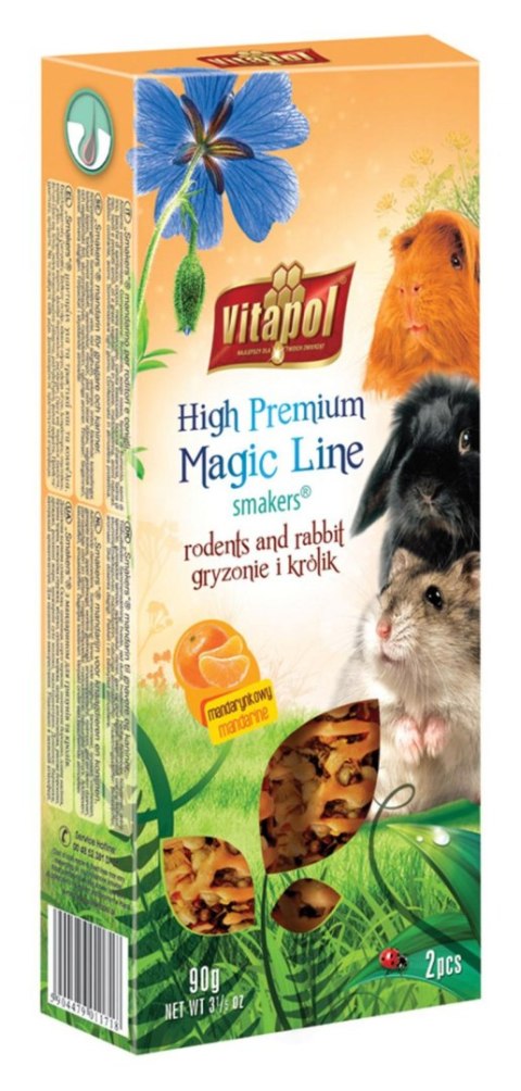 VITAPOL SMAKERS DLA GRYZONI I KRÓLIKA Z MANDARYNKĄ MAGIC LINE [ZVP-1171] 90g