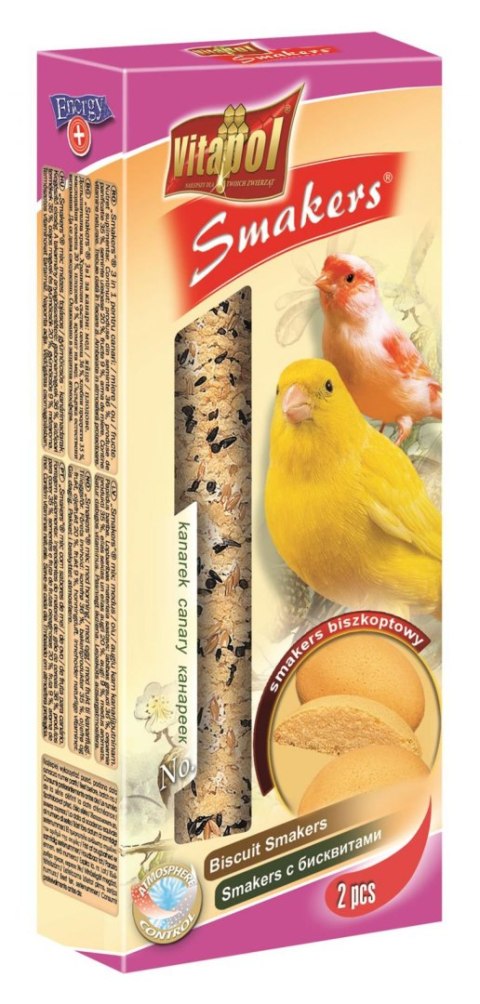 VITAPOL SMAKERS DLA KANARKA BISZKOPTOWY 2szt op [ZVP-2511] 50g