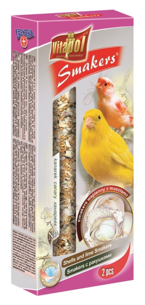 VITAPOL SMAKERS DLA KANARKA WAPNO-MUSZLE 2szt op [ZVP-2512] 60g