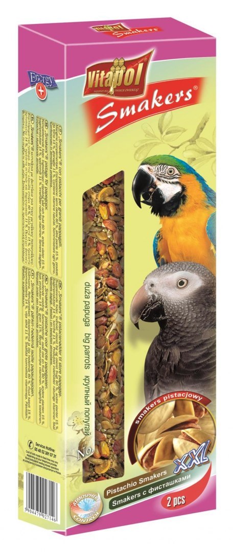 VITAPOL SMAKERS Z PISTACJAMI DLA DUŻYCH PAPUG [ZVP-2714] 250g
