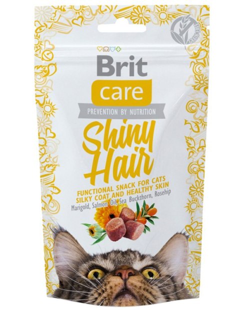 BRIT CARE CAT SNACK SHINY HAIR 50g