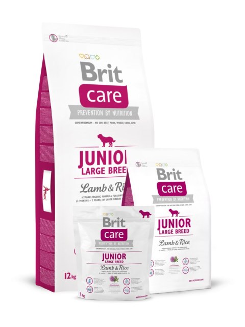 BRIT CARE JUNIOR LARGE BREED LAMB & RICE 1kg