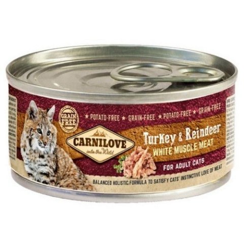 CARNILOVE CAT ADULT TURKEY&REINDEER 100g