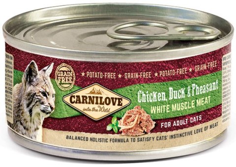 CARNILOVE CAT CHICKEN,DUCK&PHEASANT 100g