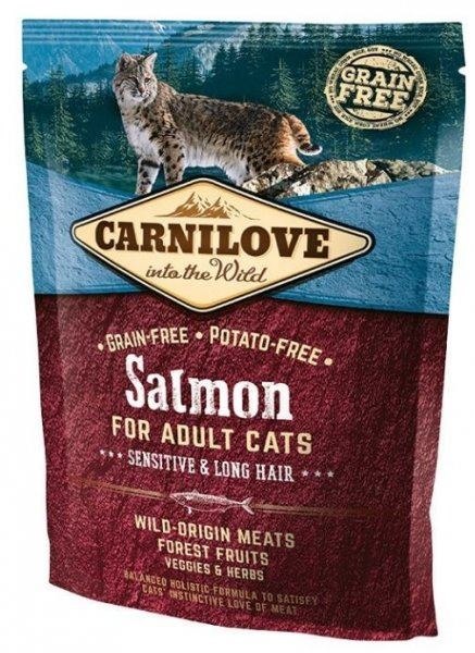 CARNILOVE CAT SALMON SENSITIVE&LONG HAIR 400g