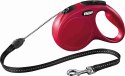 FLEXI NEW CLASSIC smycz automatyczna dla psa, linka 5m, rozm. M do 20kg, czerwona