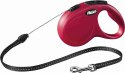 FLEXI NEW CLASSIC smycz automatyczna dla psa, linka 5m, rozm. S do 12kg, czerwona
