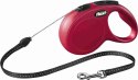 FLEXI NEW CLASSIC smycz automatyczna dla psa, linka 8m, rozm. S do 12kg, czerwona