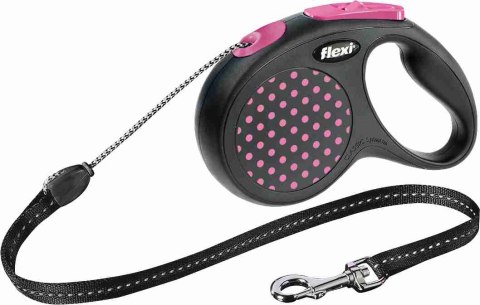 FLEXI SMYCZ Design, SZNUREK , S, 5m RÓŻOWA [FL-5505]