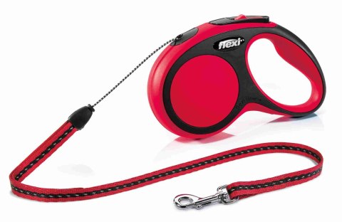 FLEXI SMYCZ New Comfort SZNUREK/ S, 5 m, CZERWONA [FL-8841]
