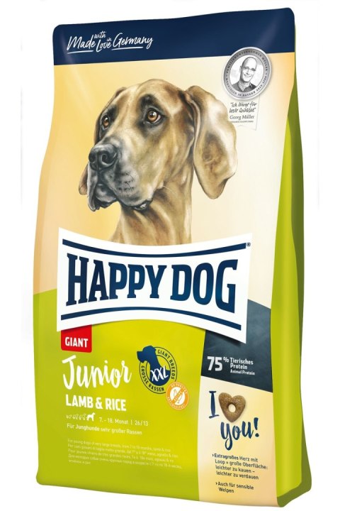 HAPPY DOG Juniorgiant Jagnięcina & ryż 4kg