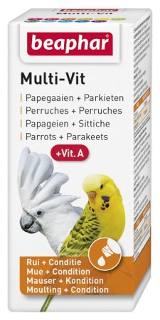 BEAPHAR MULTI-VIT PARROTS 20ML - preparat witaminowy dla papug