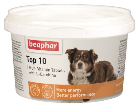 BEAPHAR TOP 10 DOG 180 TAB - tabl.multiwitaminowe z karnityną dla psów